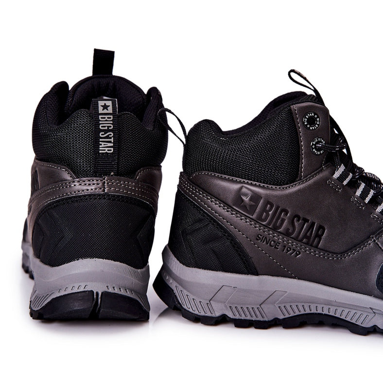 High Sport Shoes Big Star | Black - Dark Grey