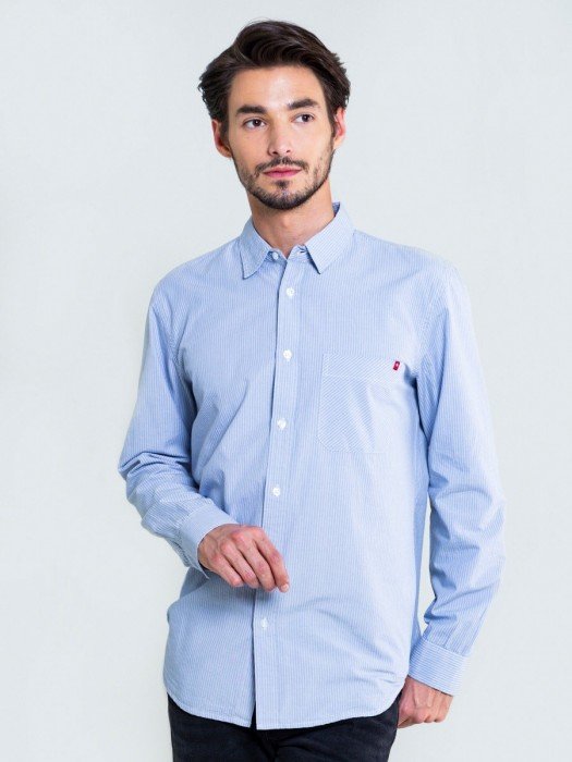 BIG STAR Shirt Long Sleeve | Blue