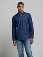 BIG STAR Denim Shirt Long Sleeve | Dark Blue