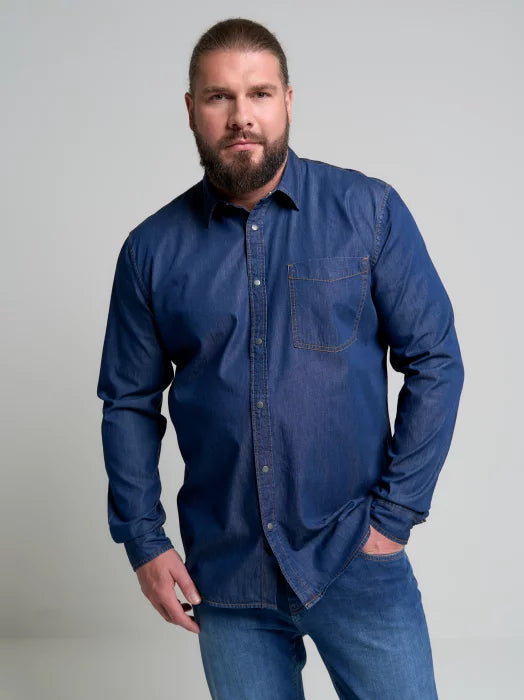 BIG STAR Denim Shirt Long Sleeve | Dark Blue