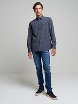 BIG STAR Shirt Long Sleeve | Dark Grey