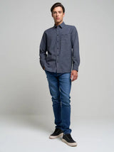 BIG STAR Shirt Long Sleeve | Dark Grey