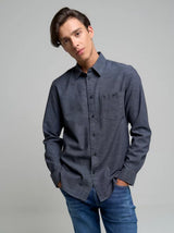 BIG STAR Shirt Long Sleeve | Dark Grey
