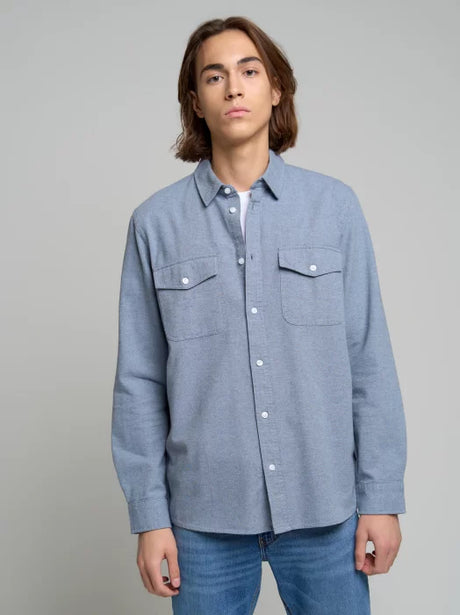 BIG STAR Shirt Long Sleeve | Blue