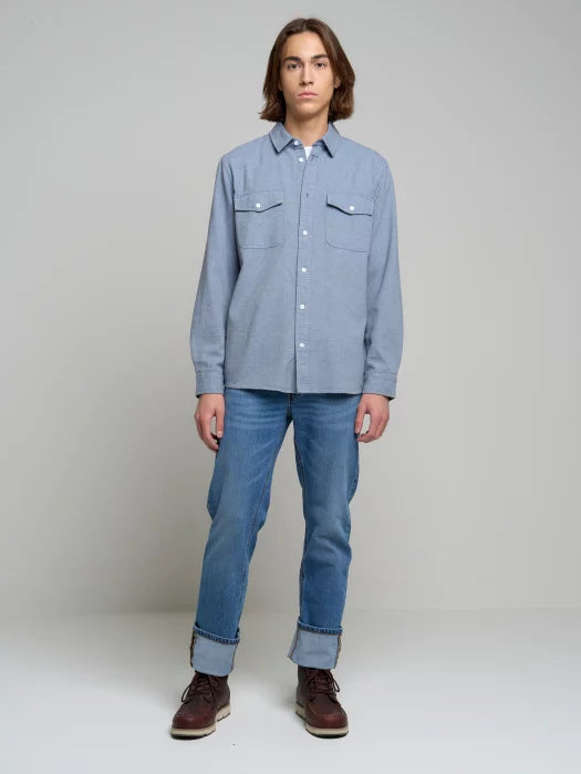 BIG STAR Shirt Long Sleeve | Blue