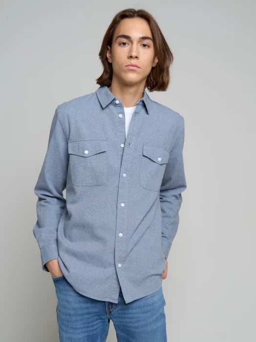 BIG STAR Shirt Long Sleeve | Blue