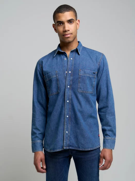 BIG STAR Denim Shirt | Denim Blue
