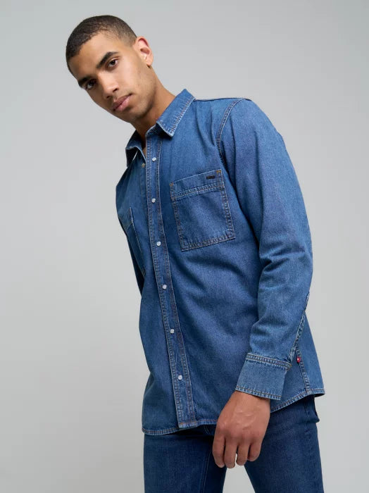 BIG STAR Denim Shirt | Denim Blue