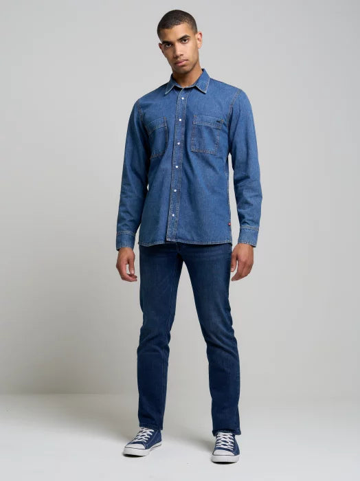 BIG STAR Denim Shirt | Denim Blue