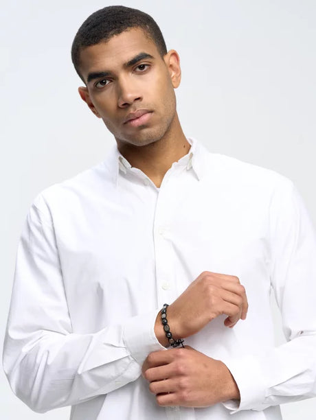 BIG STAR Checked Shirt  | White